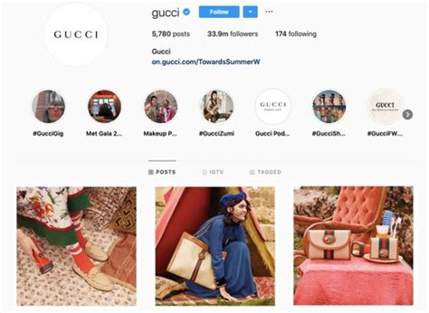 gucci instagram marketing|Gucci Instagram page.